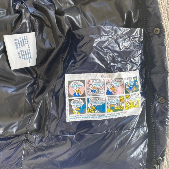 Authentic Men's Dark Blue Moncler Quilted Down Puffer Vest - Picture 3 of 4